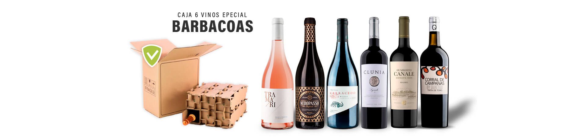 Caja de 6 vinos especial para barbacoa